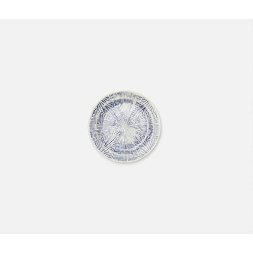Blue Pheasant Nolan Navy Cream Bread Plate, Pack Of 4