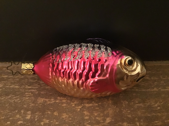 Fish Christmas Ornament Merck Family Glass Tree Decoration German Ornaments