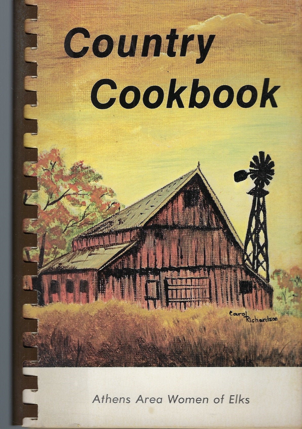 Athens Ohio Vintage 1985 Women Of The Elks Country Cookbook Oh Community Favorite Recipes Collectible Souvenir Spiral Bound Rare Local Book