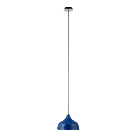 Blue Metal Dome Shade Lucy Pendant Lamp by World Market
