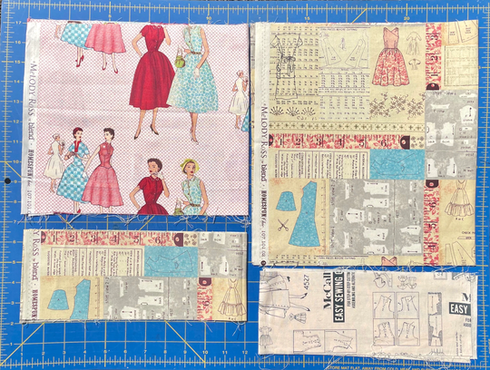 Homespun Chic Scrap Set Melody Ross Blend Fabrics 3/4+ Yards Oop Htf