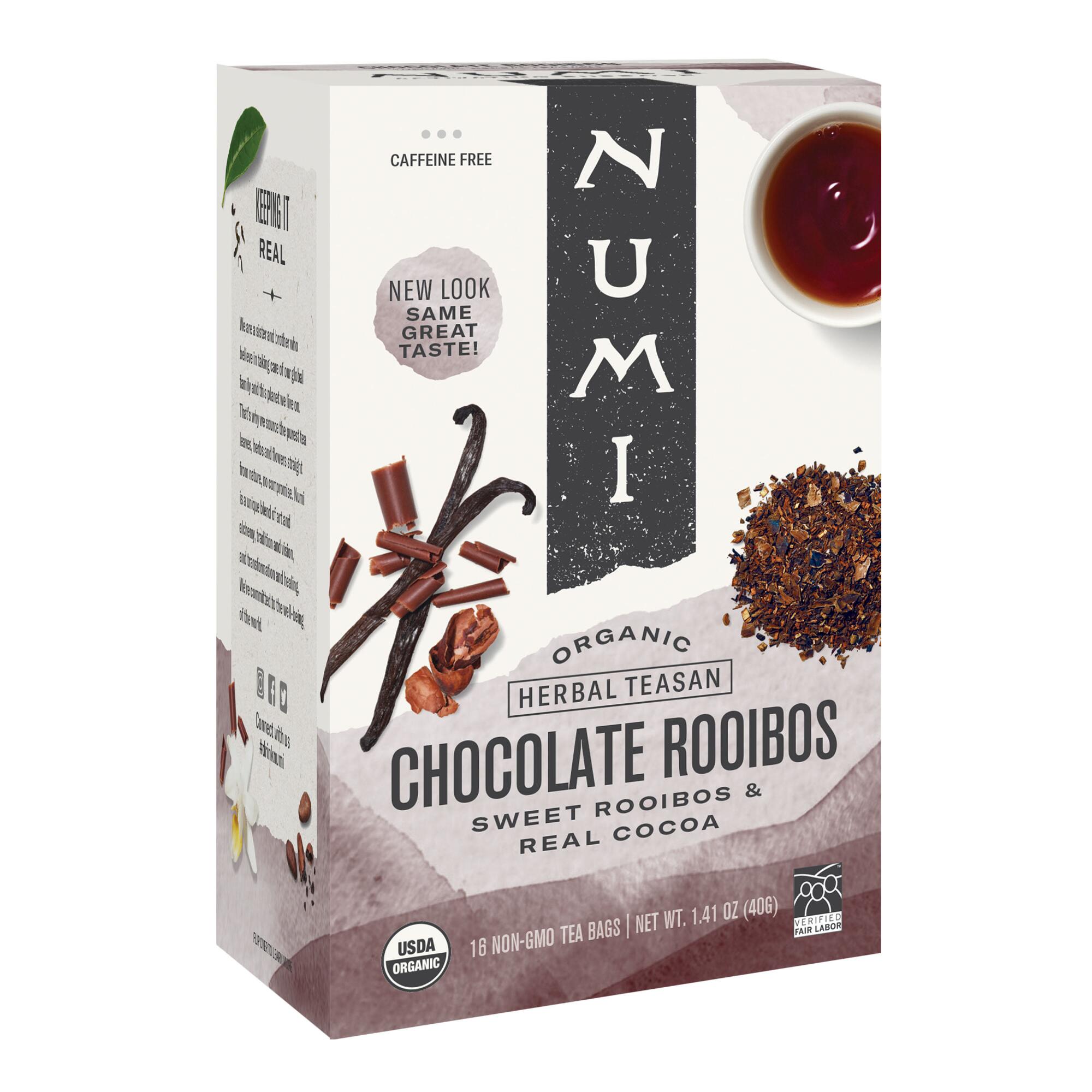 Numi Organic Chocolate Rooibos Tea 16 Count by World Market