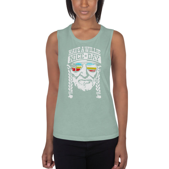 Have A Willie Nice Day Ladies' Muscle Tank