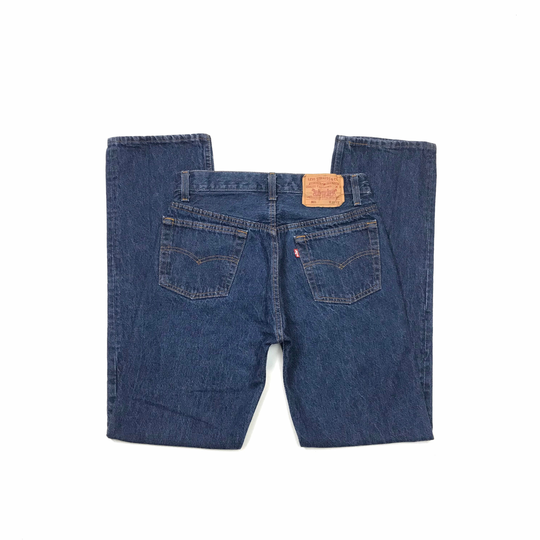 Levis W28.5 L31 USA 501 Dark Few Washes Clean Late 1980's