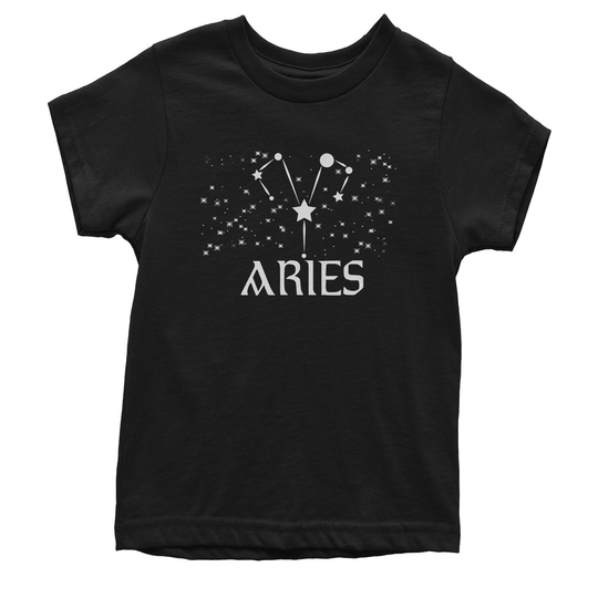 Aries Zodiac Star Chart Youth T-Shirt