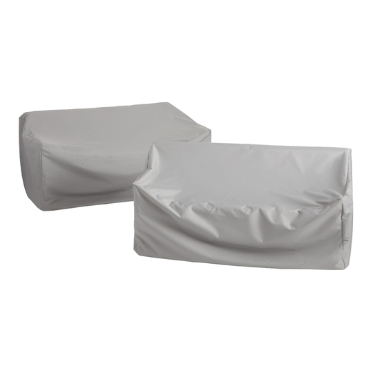 Universal Outdoor Patio Bench Cover: Natural - Fabric by World Market