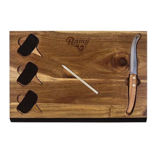 Picnic Time Los Angeles Rams Delio Bamboo Cheese Board, Brown
