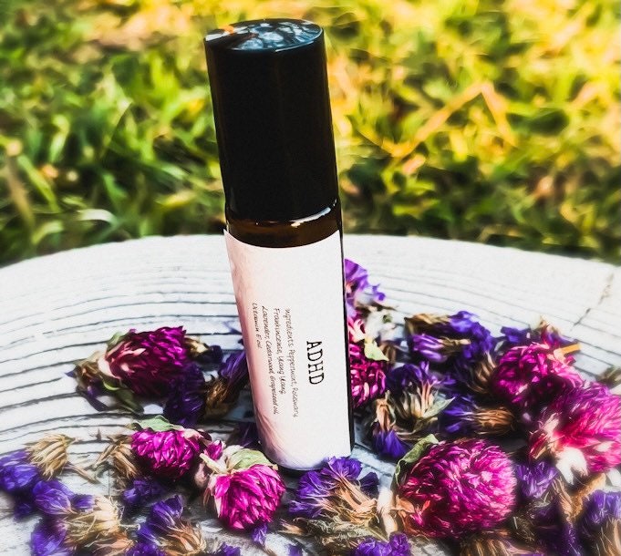 Adhd Essential Oil Roller Blend 10Ml, Organic, Oils, Bath & Body, Self Care, Personal Gift