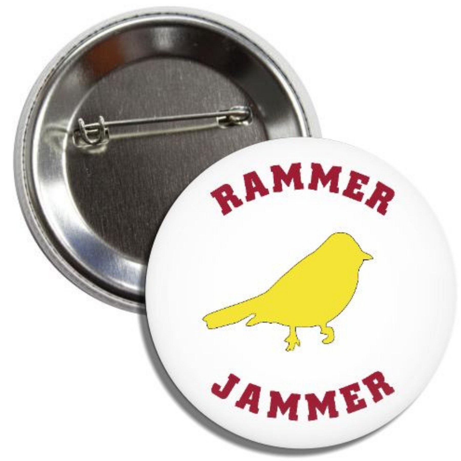 Rammer Jammer & Yellow Hammer Alabama Crimson Tide 2.25 Gameday Buttons Pins Badges