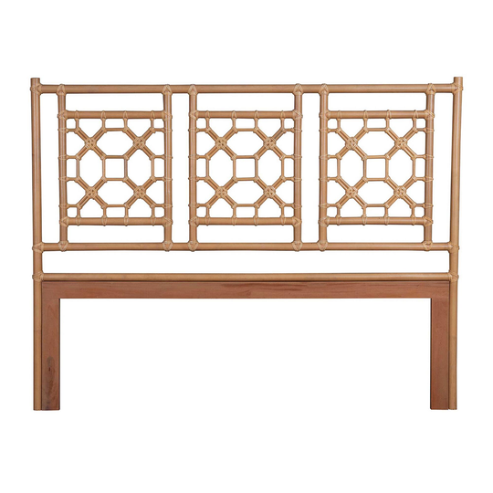 Natural Rattan And Wood Westley Headboard: Brown - Natural Fiber by World Market
