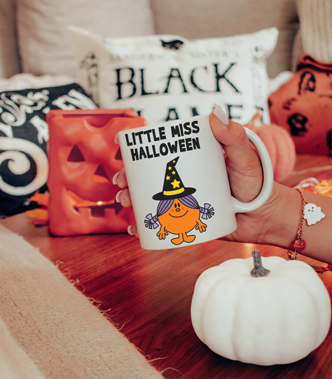 Little Miss Halloween Mug, Miss, Halloween, Retro