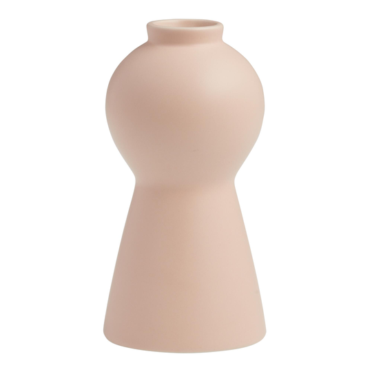 Light Pink Ceramic Bulb Vase by World Market