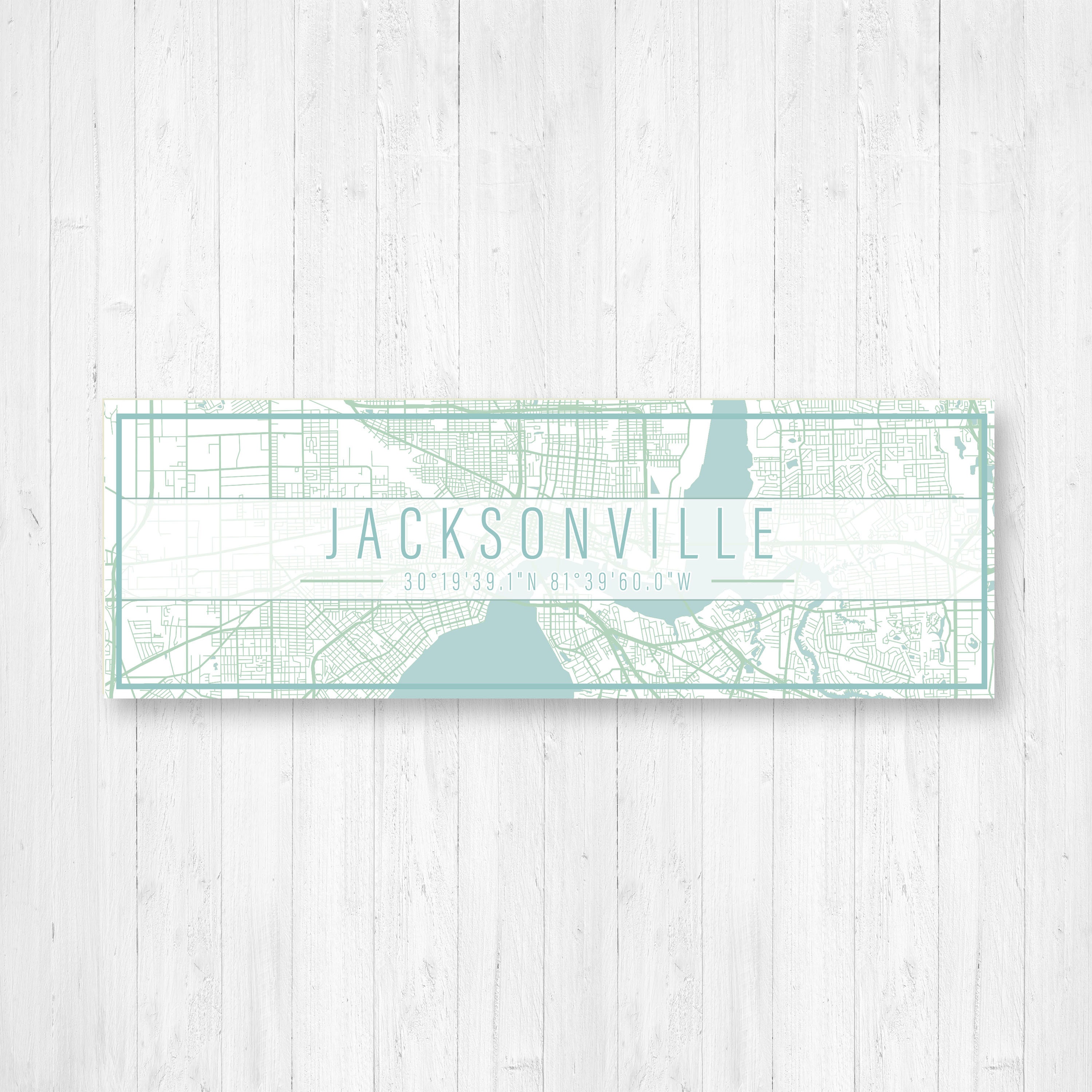 Jacksonville Florida Street Map | Canvas Of Printed Marketplace
