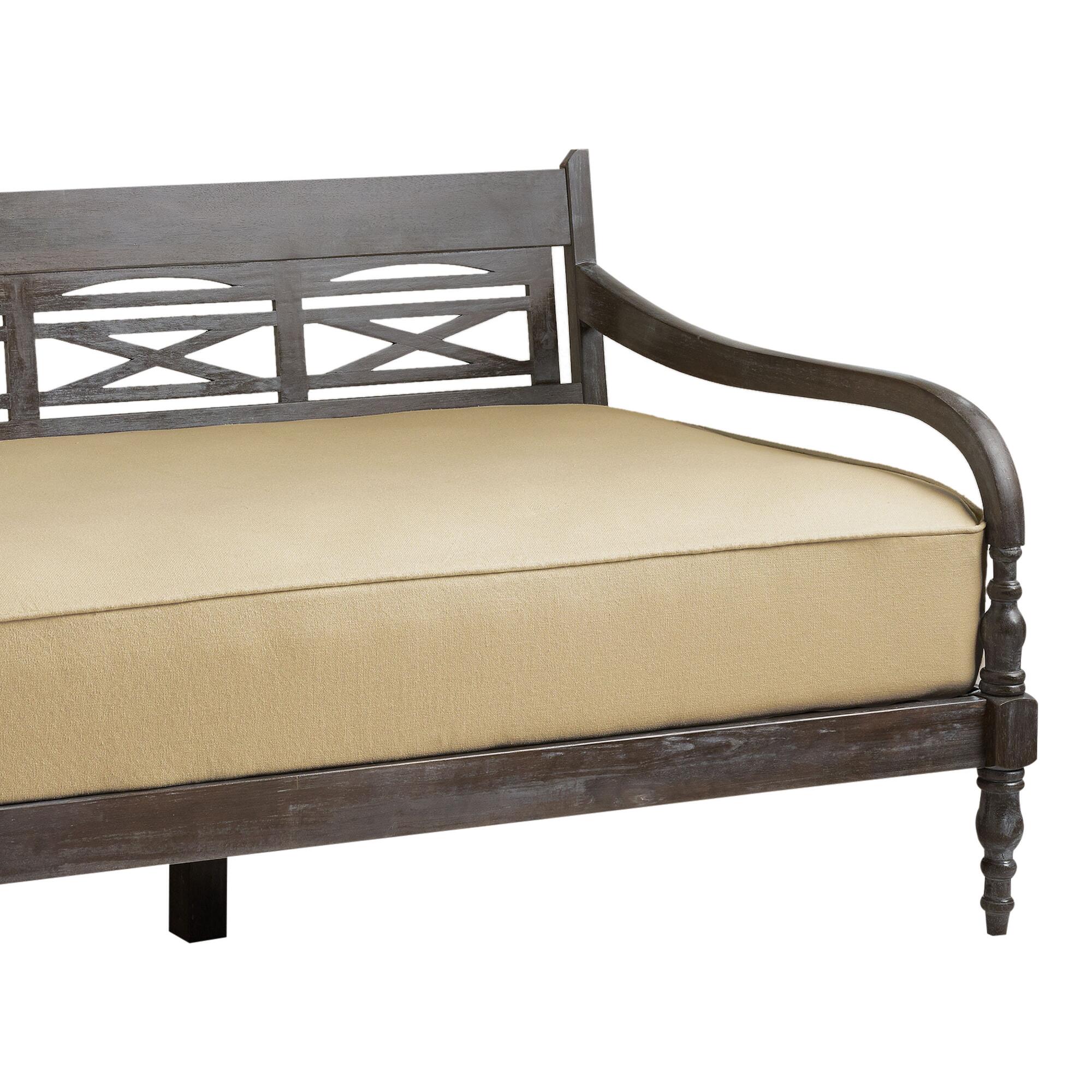 Natural Oatmeal Burlap Mattress Cover - Fabric by World Market