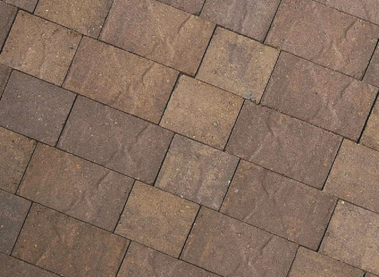 CastleLite Century Stone 11-in L x 8-in W x 2-in H Mojave Blend Concrete Paver in Brown | Q010.112.911.B3