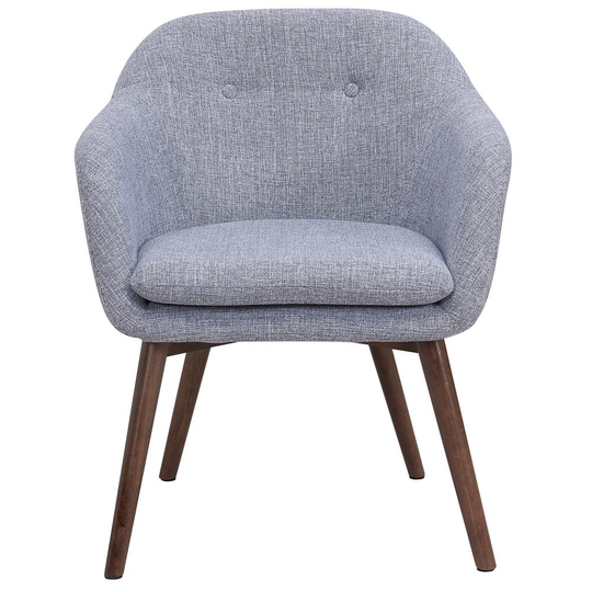 Worldwide Homefurnishings Midcentury Grey Blend Contemporary Accent Chair Polyester in Gray | 403-194GY