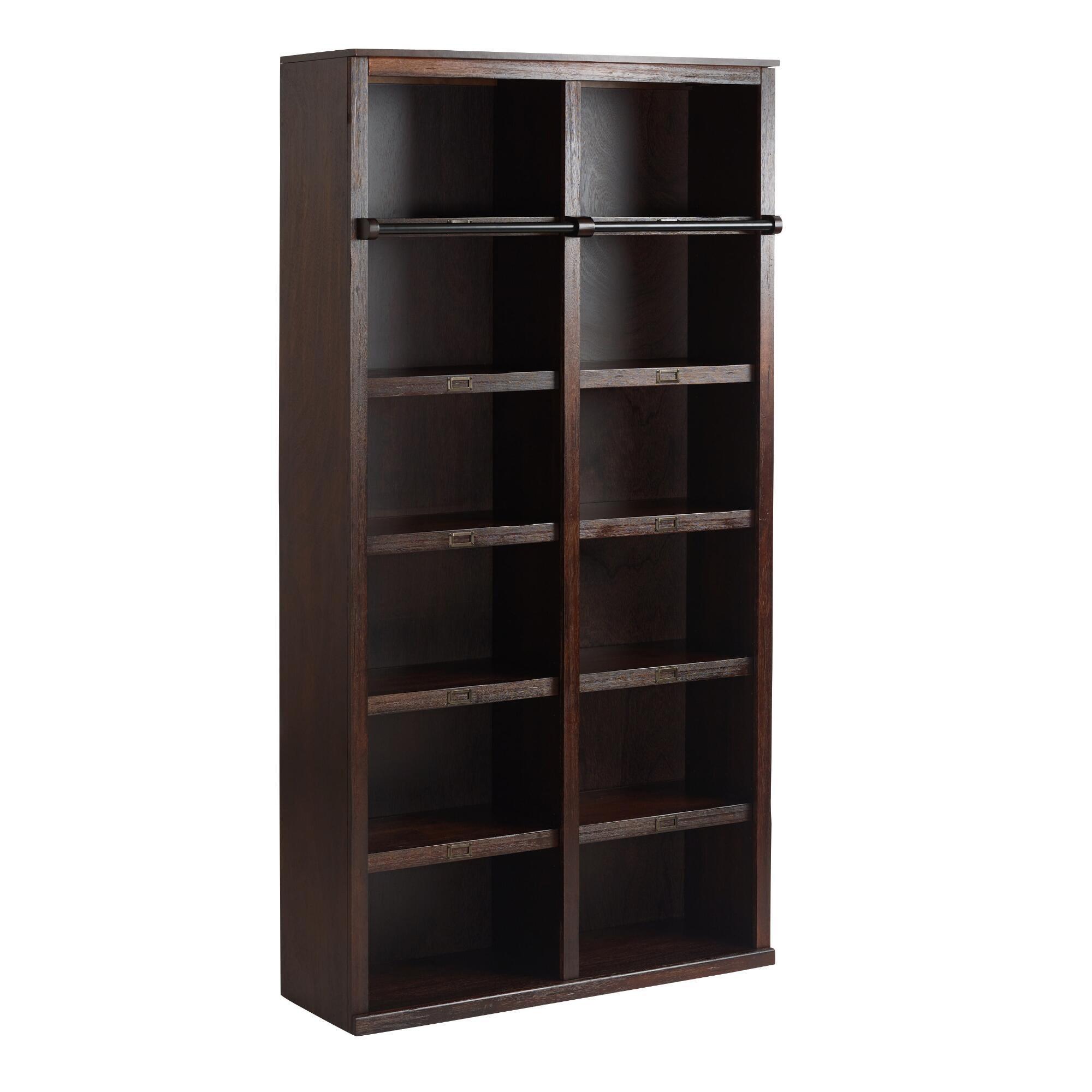 Espresso Augustus Library Bookshelf: Brown - Wood by World Market