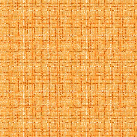 Coco ~ Marmalade Textured Grid Blender Cotton Fabric, Michael Miller 100% Orange Marmalade Fabric
