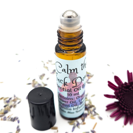Calm The Fck Down Essential Oil Blend Roll On | Lavender Vanilla Roller