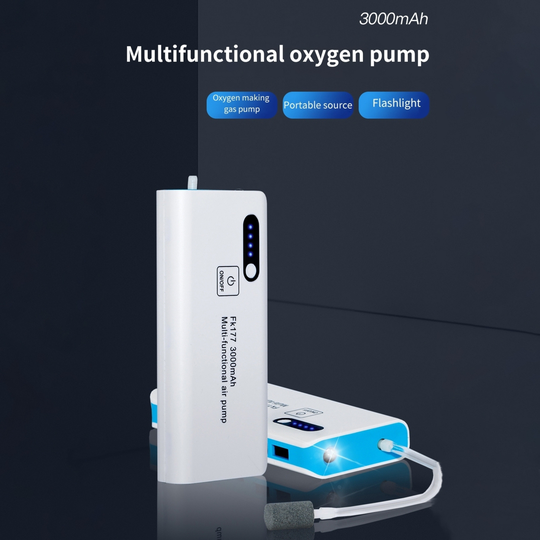 USB Air Pump Multi-function Powerful Airflow Portable Fish Tank Submersible Filter Pump for Fish Tank