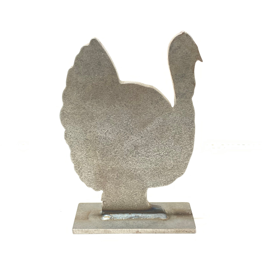 Ar500 Turkey Silhouette Animal Steel Knock-Over Target 12"x 8"x 3/8"