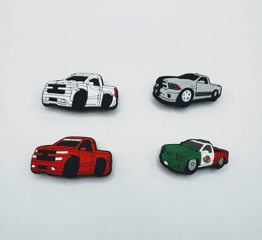 Truck Theme Trokiando Croc Charms | Clog Jibbits Chevy Ram 1500 Truck Mexicano Great For Kids & Adults Too