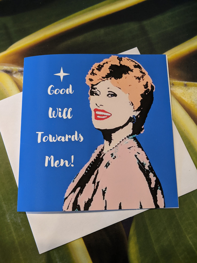 Golden Girls, Blanche Devereaux, Christmas Card, Holiday Greeting Card