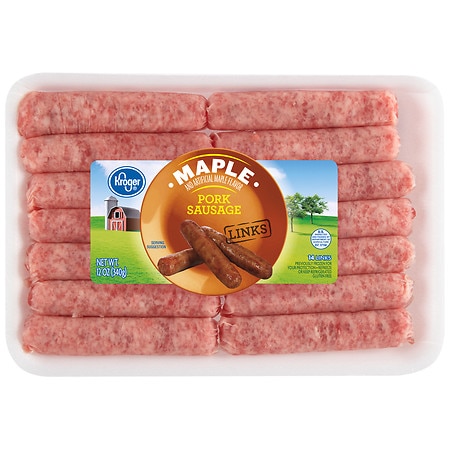 Kroger Maple Flavored Pork Sausage Links - 12.0 oz
