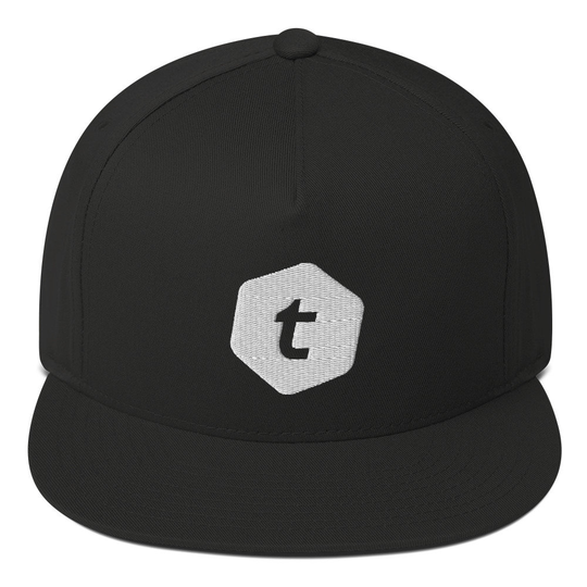 Telcoin Hat, Embroidered Flat Bill Snapback Cap, Crypto Gift