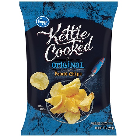 Kroger Kettle Cooked Original Potato Chips - 8.0 oz