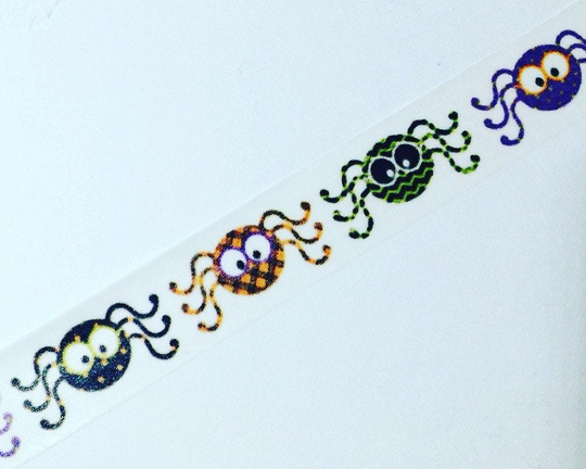 Funny Halloween Spiders, Cartoon Spider, Washi Tape, Sample Lengths