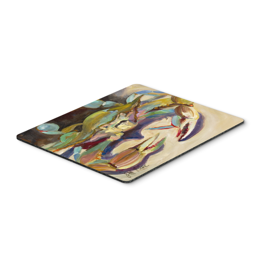 Caroline's Treasures JMK1101MP Blue Crab Tail Fin Mouse Pad, Hot Pad or Trivet, Large, multicolor
