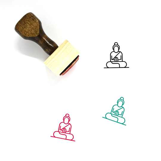 Buddhism Wooden Rubber Stamp No. 7