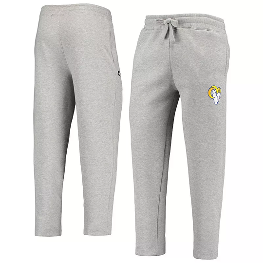 Men's Gray Los Angeles Rams Starter Option Run Sweatpants, Size: XL, LAR Grey