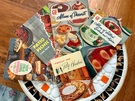 Vintage Recipe Cooking Books Pamphlets - Set Of 5 Jello 1950S Cookbooks