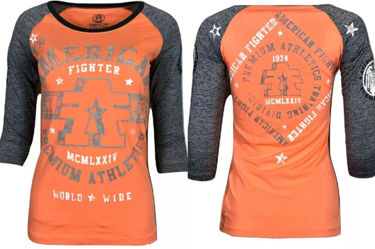 American Fighter Women's T-Shirt Yale Ragln Athletic Black Biker