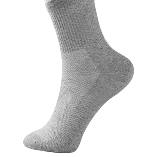 5 Pairs Men Business Breathable Socks Thermal Soft Cotton Blended Casual Sport Sock - grey