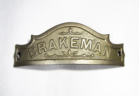 Wabash Railroad "Brakeman" Cap Hat Badge Rare Etc5757