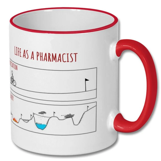 Expectations Vs Reality Pharmacist Gift, Mug, Coffee Pre Reg Gift For