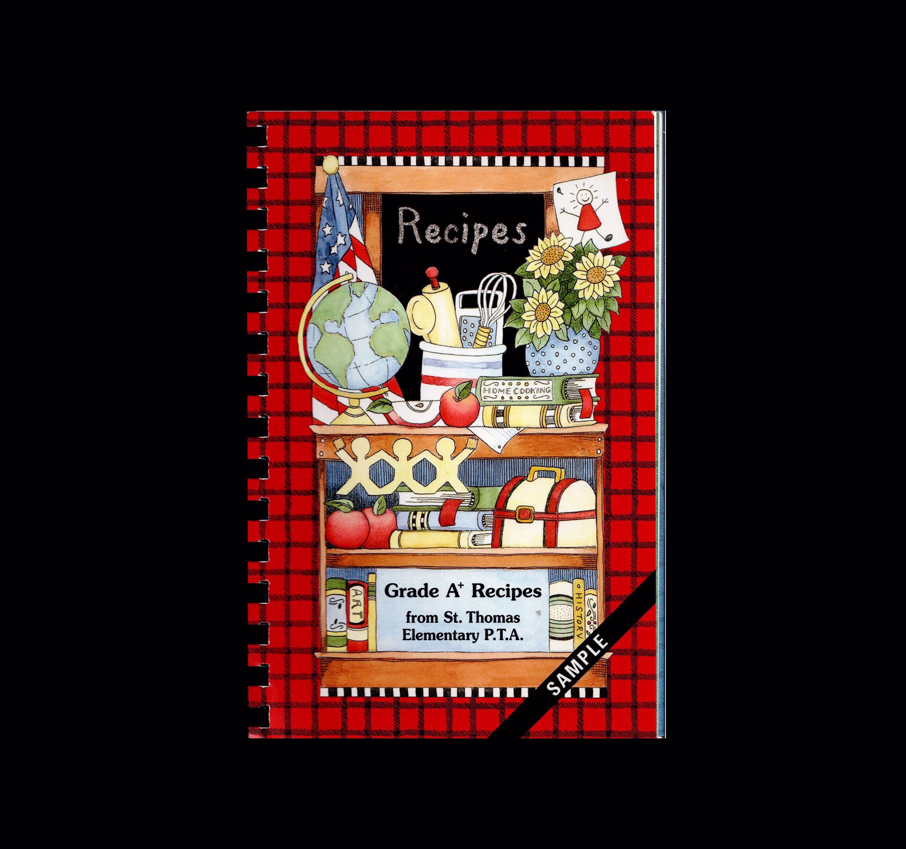 Grade A+ Recipes From St. Thomas Elementary Pta Cookbook, Santa Cruz, California, Rare Local Community Cook Book