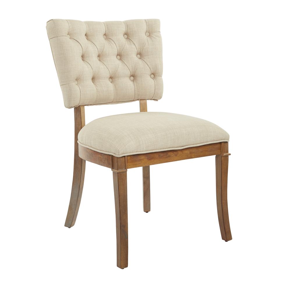 OSP Home Furnishings Contemporary/Modern Polyester/Polyester Blend Dining Side Chair (Wood Frame) in Brown | EML-L38