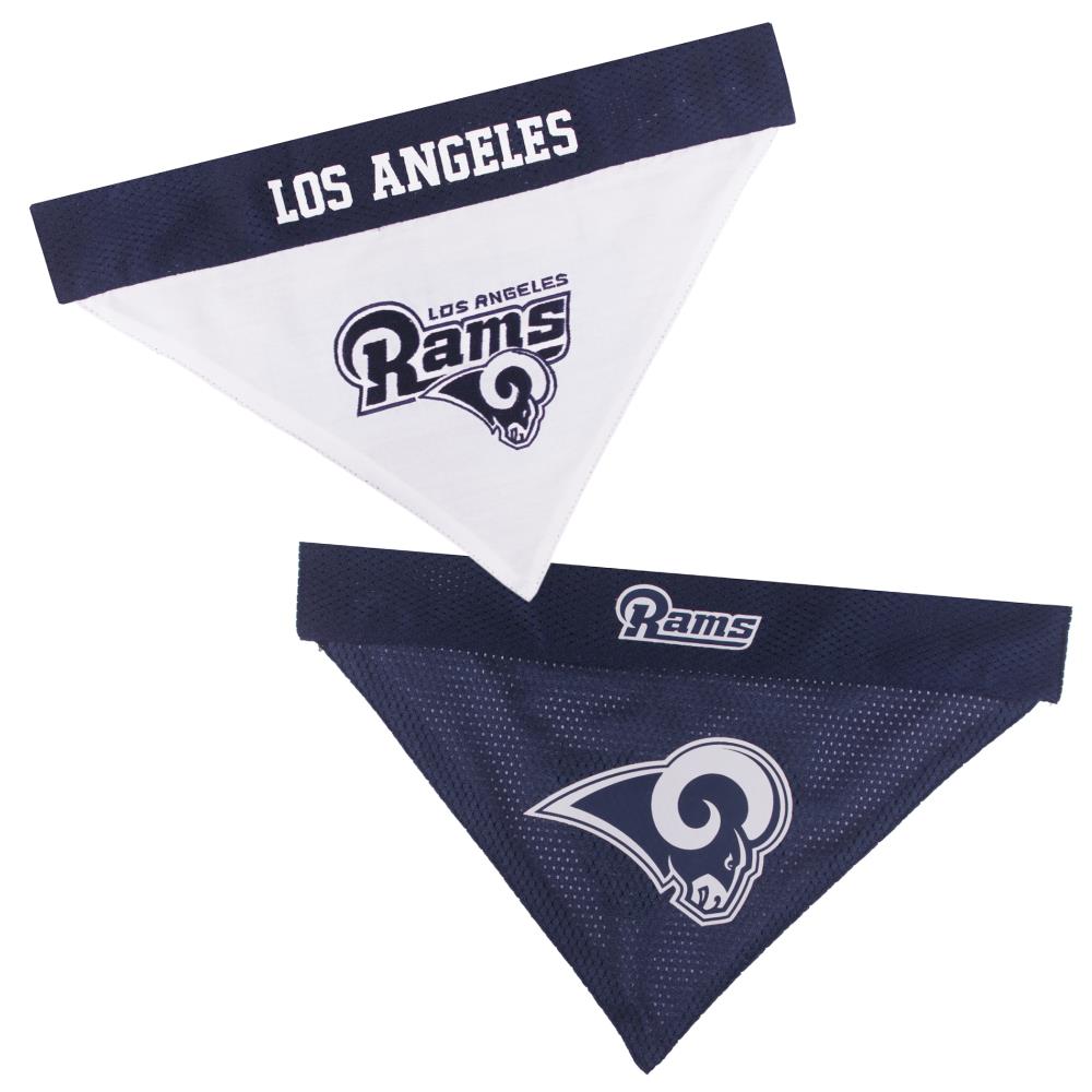 Pets First Los Angeles Rams Medium (26- 40-lb) Blue Bandana | STL-3217-S-M