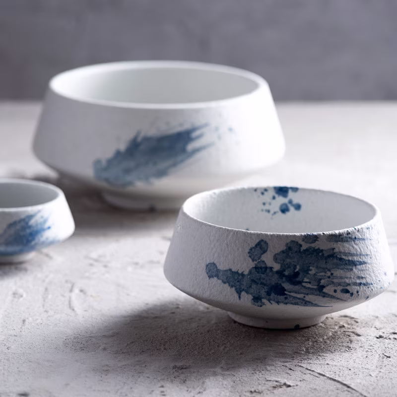 Nordic Style Simple Ceramic Bowl Rice Noodle Soup Salad Sashimi