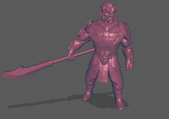Hobgoblin Warrior With Glaive | Sculpted By Gloomy Kid Minis