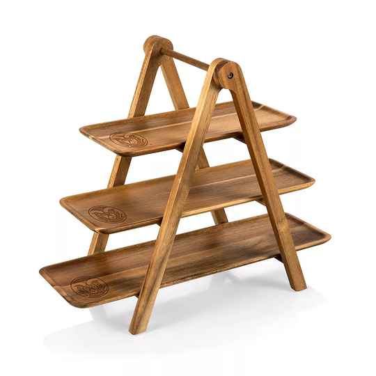 Picnic Time Colorado State Rams Tiered Ladder Serving Station, Brown