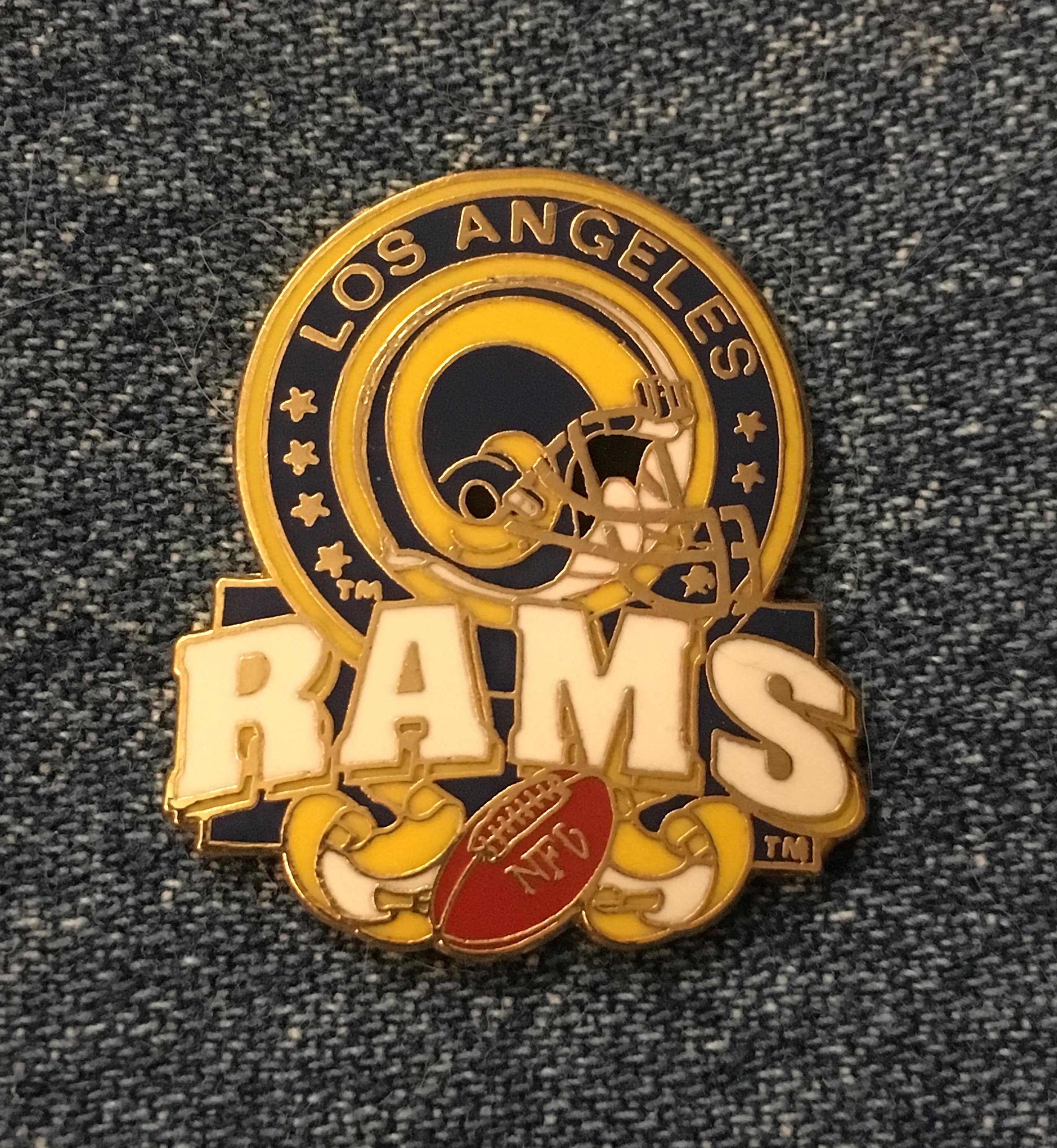 1993 Los Angeles Rams Lapel Pin ~ Nfl Football Vintage By Peter David Inc