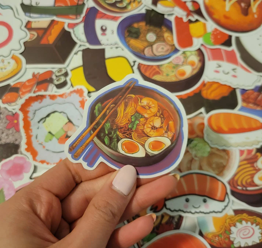 Asian Food & Snack Stickers Sushi Ramen Ect Random Pack