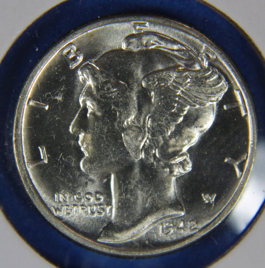 1942 Mercury Dime