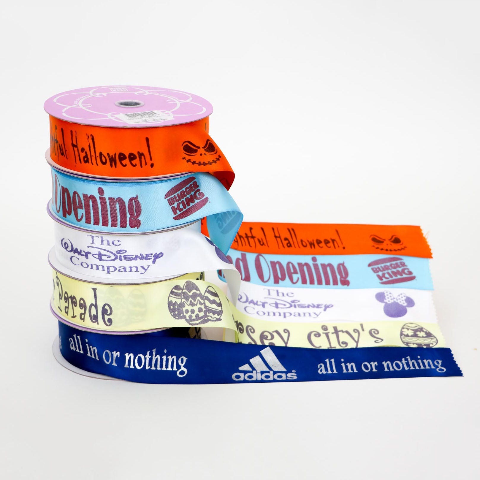 Custom Imprinted Satin Ribbon. 1 1/2 | 38mm. Your Text/Logo/Drawing. Personalized For Weddings, Gift Wrapping, Birthdays, Baby Showers
