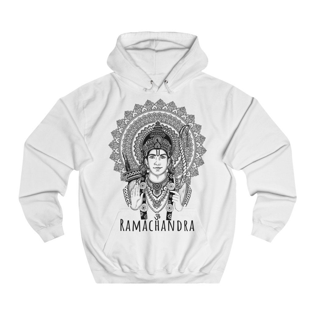 Ramachandra Mandala - Spiritual Soft Cotton Hoodie Rasika Designs